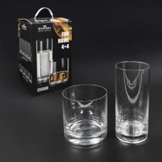 Набор бокалов ″FOR HOME″ , 4x320ml и 4x350m