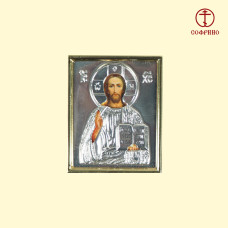 Икона для машины ″Спаситель″ в ризе, 4х5 см