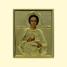 Икона ″Пантелеймон-целитель″ в ризе, 11x13 см