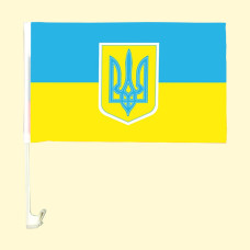 Флаг на машину ″Украина″ 28 х 44 см