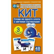 КИТ. Слова из одного слога с мягкими согласными. З уровень